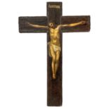 Wooden cross painted.