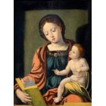 (allegedly by) Pieter Coecke van Aelst Virgin Mary with book and child Jesus.