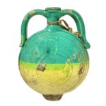 Two handles bottle in majolica, Calabria.