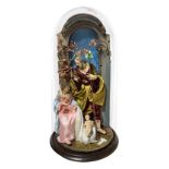 Gaudino, Aniello (Torre del Greco) - Holy family in glass case