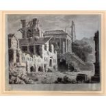 Landscape with ruins of a villa, nineteenth century