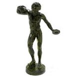 Bronze sculpture of a dancing Faun, 19th / 20th century