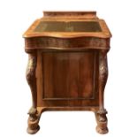 Davenport cabinet in wood and walnut burl
