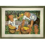 Migneco, Giuseppe (Messina 1903-Milano 1997) - Picker of lemons, 20th century