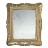 Mirror with frame in gilded wood