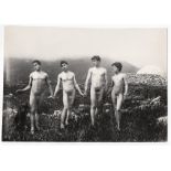Von Gloeden, Wilhelm (Wismar 1856-Taormina 1931) - Nude of four boys