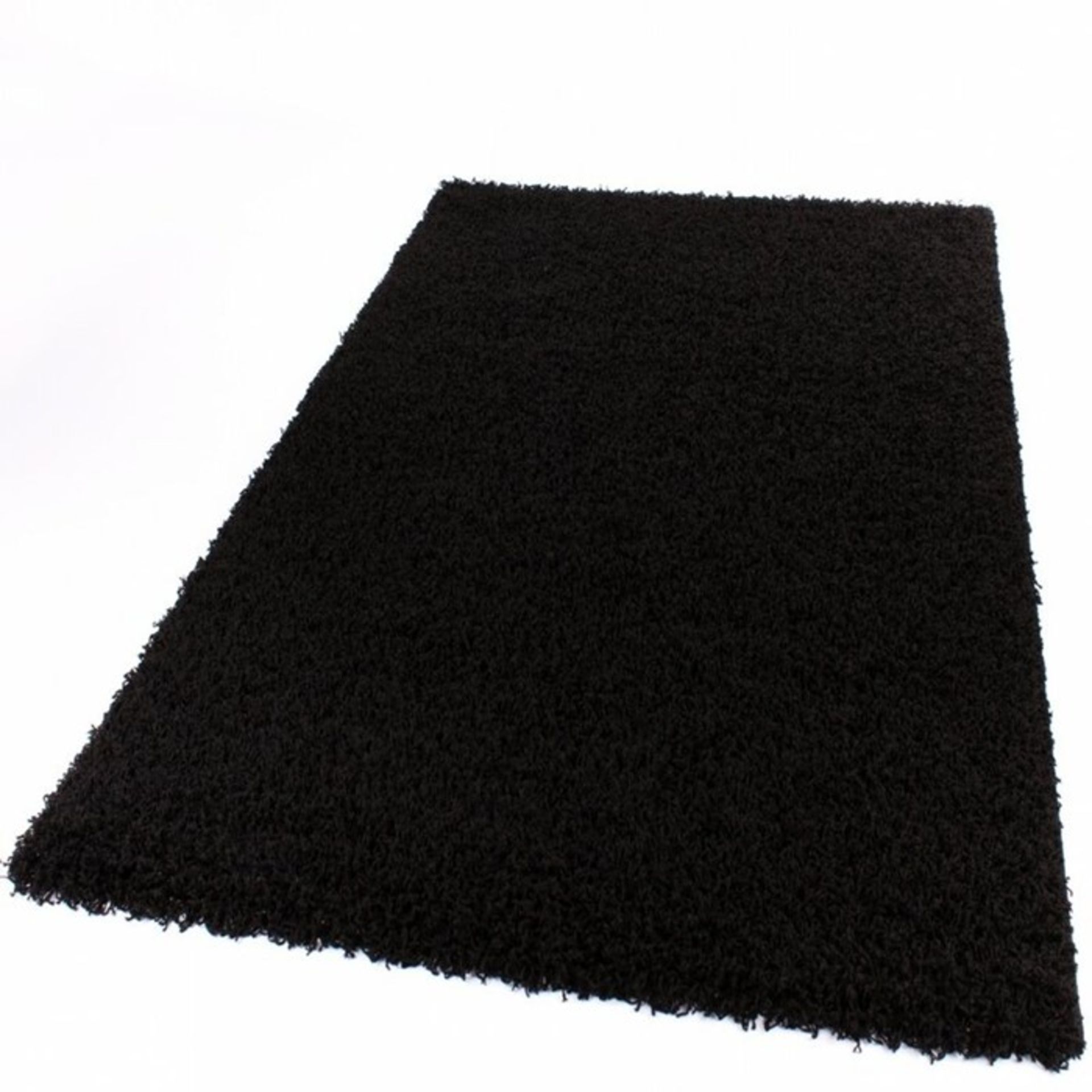 Longweave,Alan Shag Black Rug160 CM X 220 CM RRP -£65.99 (12092/18 -ALAS6848)