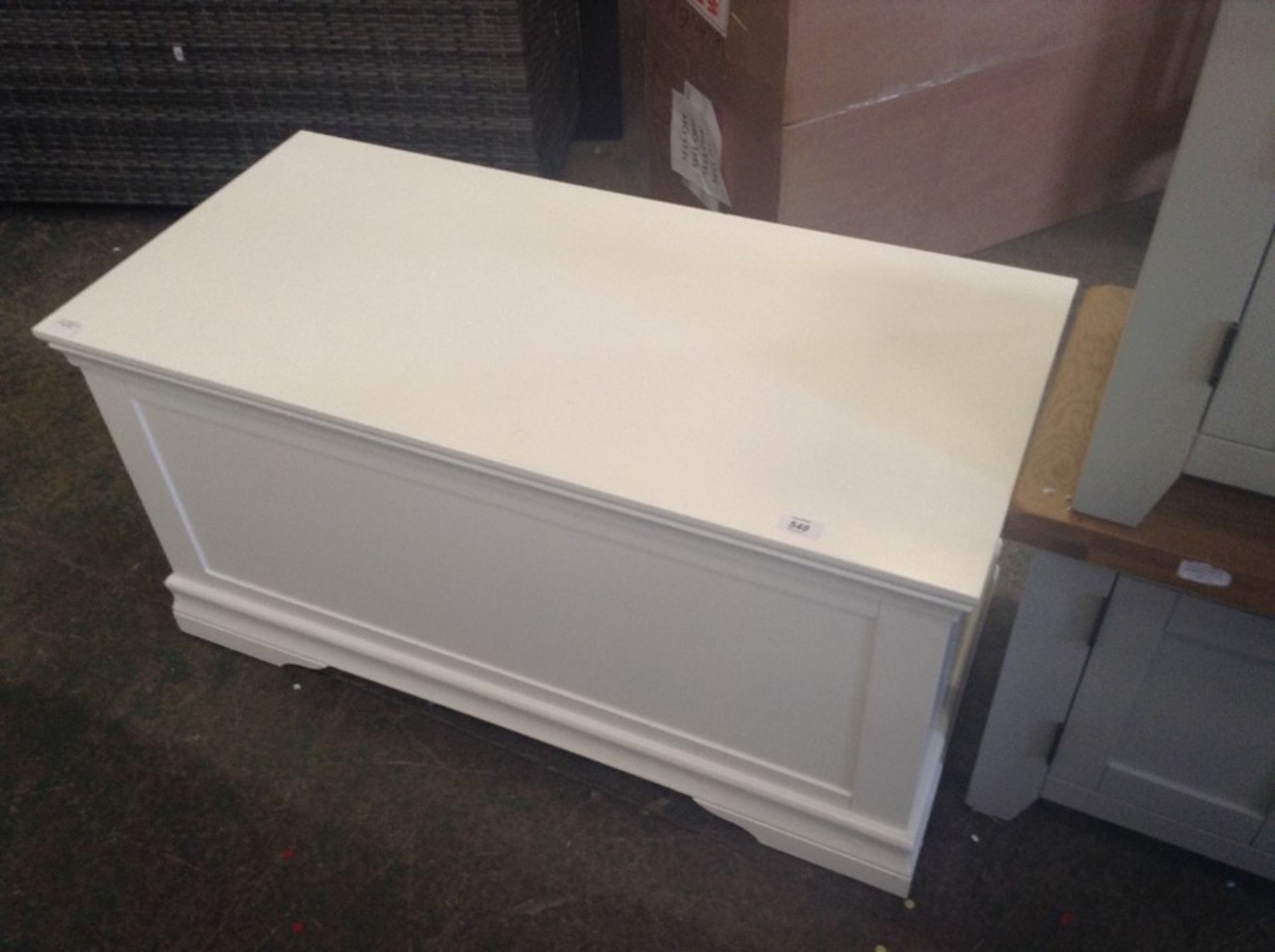 Florence White Painted Blanket Box(SW-BB-W-E60)