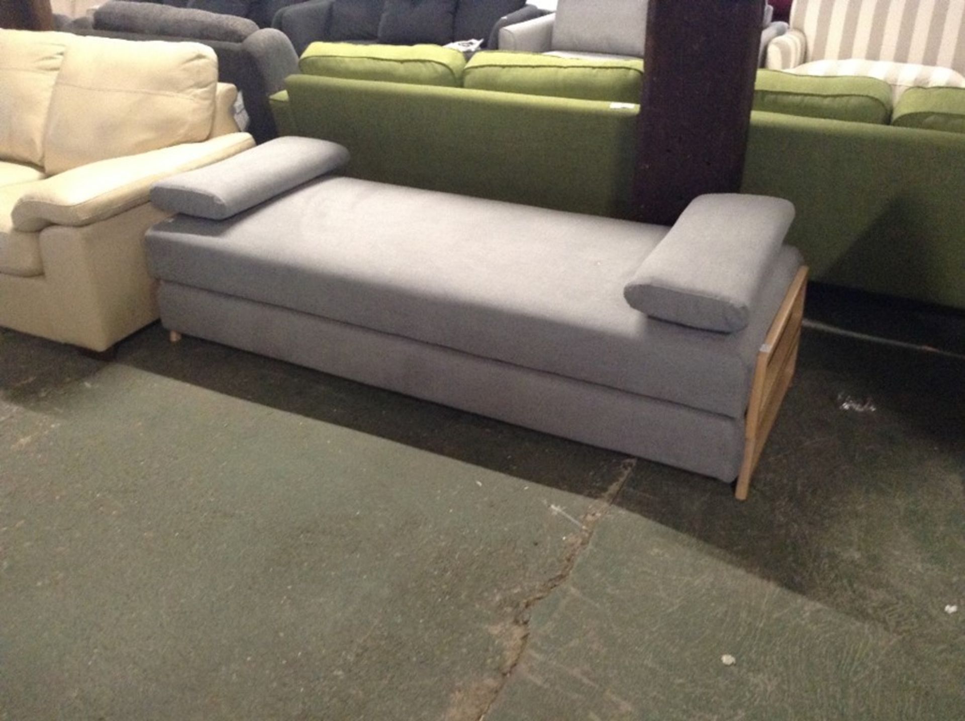 DUPLET,HATTON LIGHT GREY DAYBED X2 (SFL1162) - Image 2 of 2