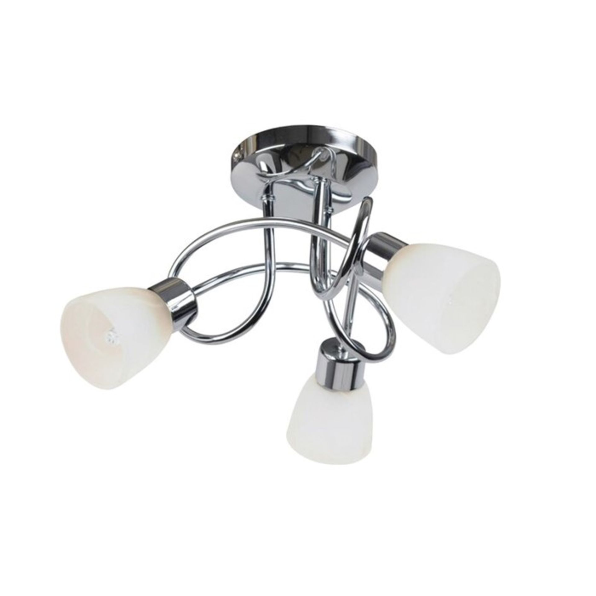 17 Stories, Modern Chrome 3 Light Semi Flush Mount (FTCL1045.14214561 - HLS1 - S332)