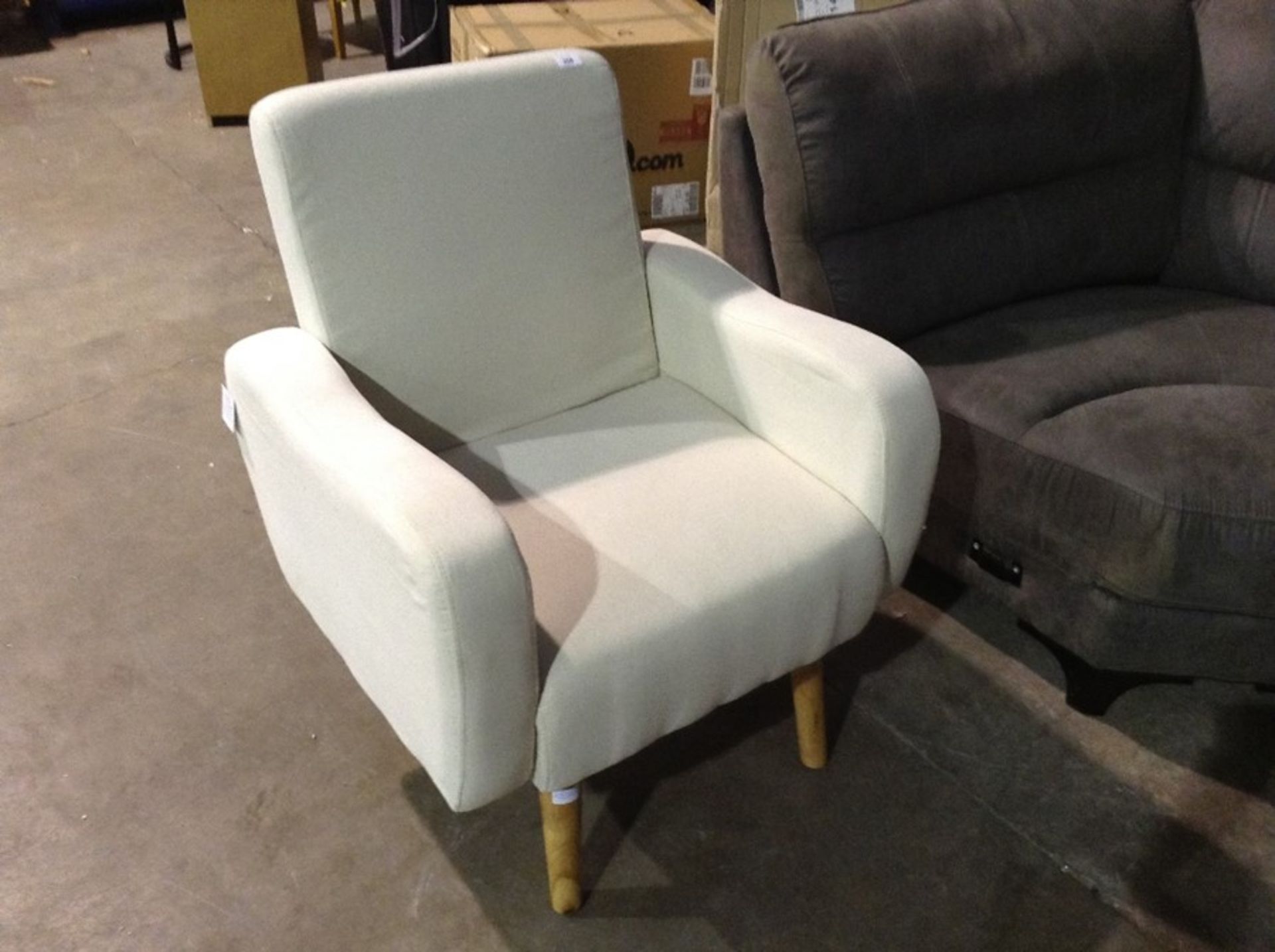 Zipcode Design,Uma Armchair Upholstery Colour: Cream White RRP -£132.99 (H091120 - 11/6 -GCQQ1171.