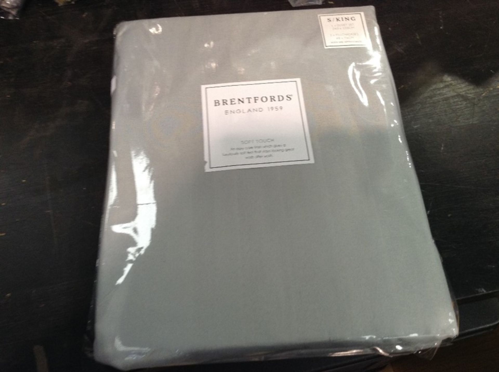 GREY SUPER KING DUVET SET