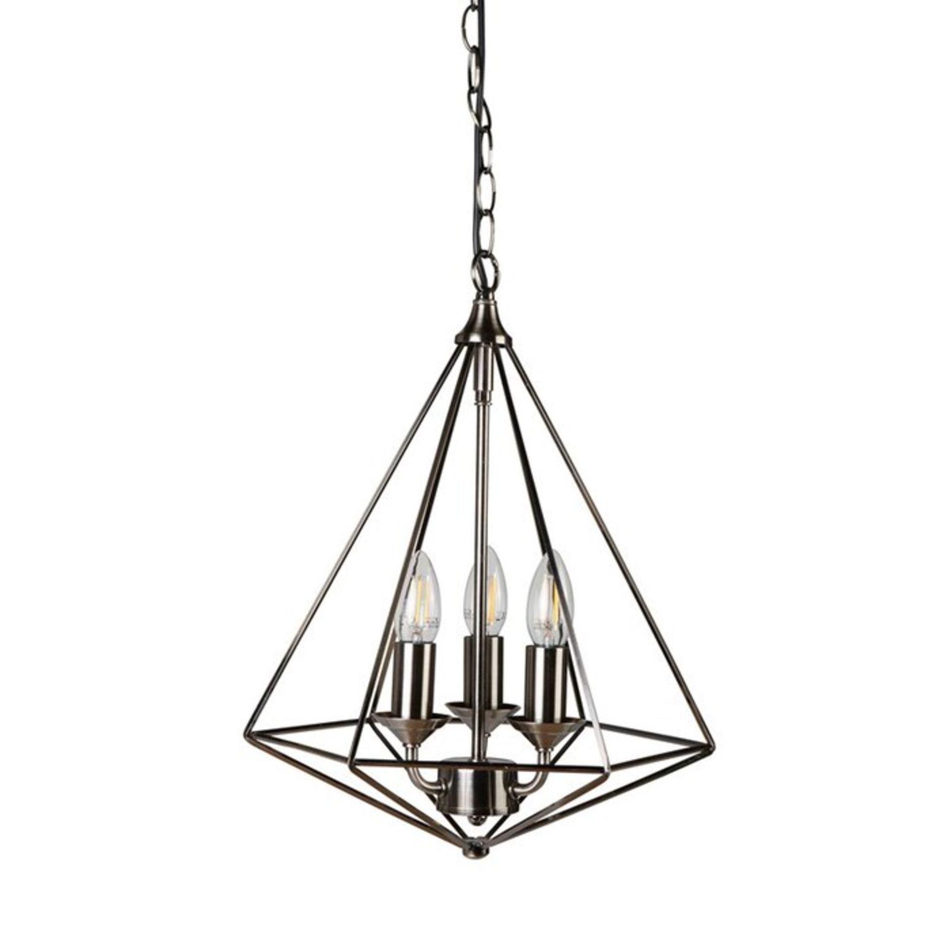 Searchlight, 3-Light Geometric Pendant - RRP £88.99 (SRL5452 - 10241/19) 7D