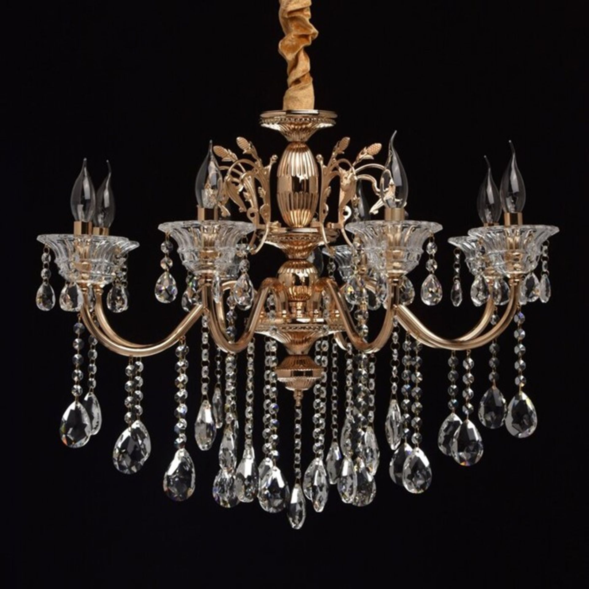 Home Loft Concept, 8-Light Candle-Style Chandelier - RRP £207.99 (HECO8914 - 16208/1) 6F