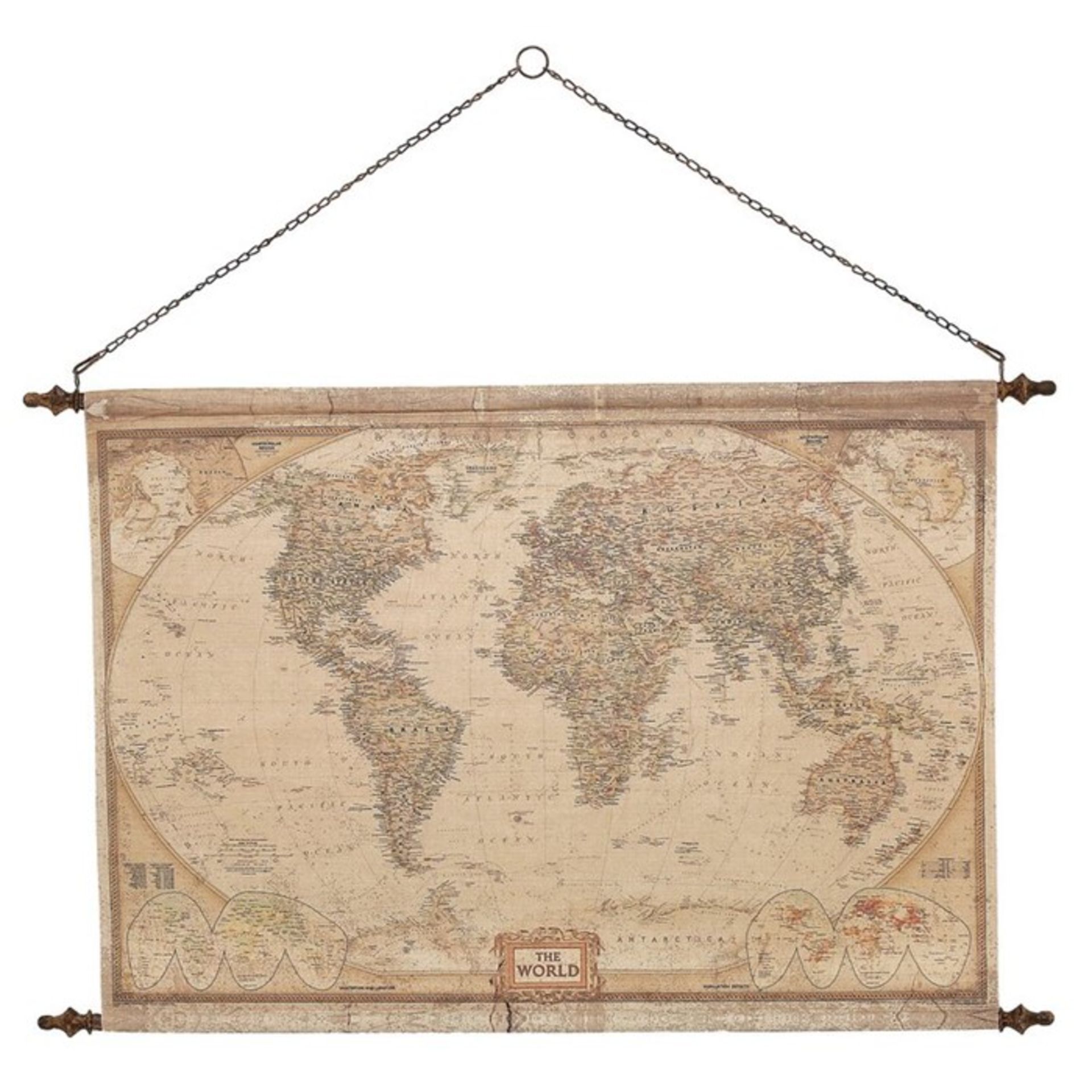 Rosalind Wheeler, Vintage World Map Wall Décor - RRP £71.99 ( MBRO1246 - 16255/31) 2F