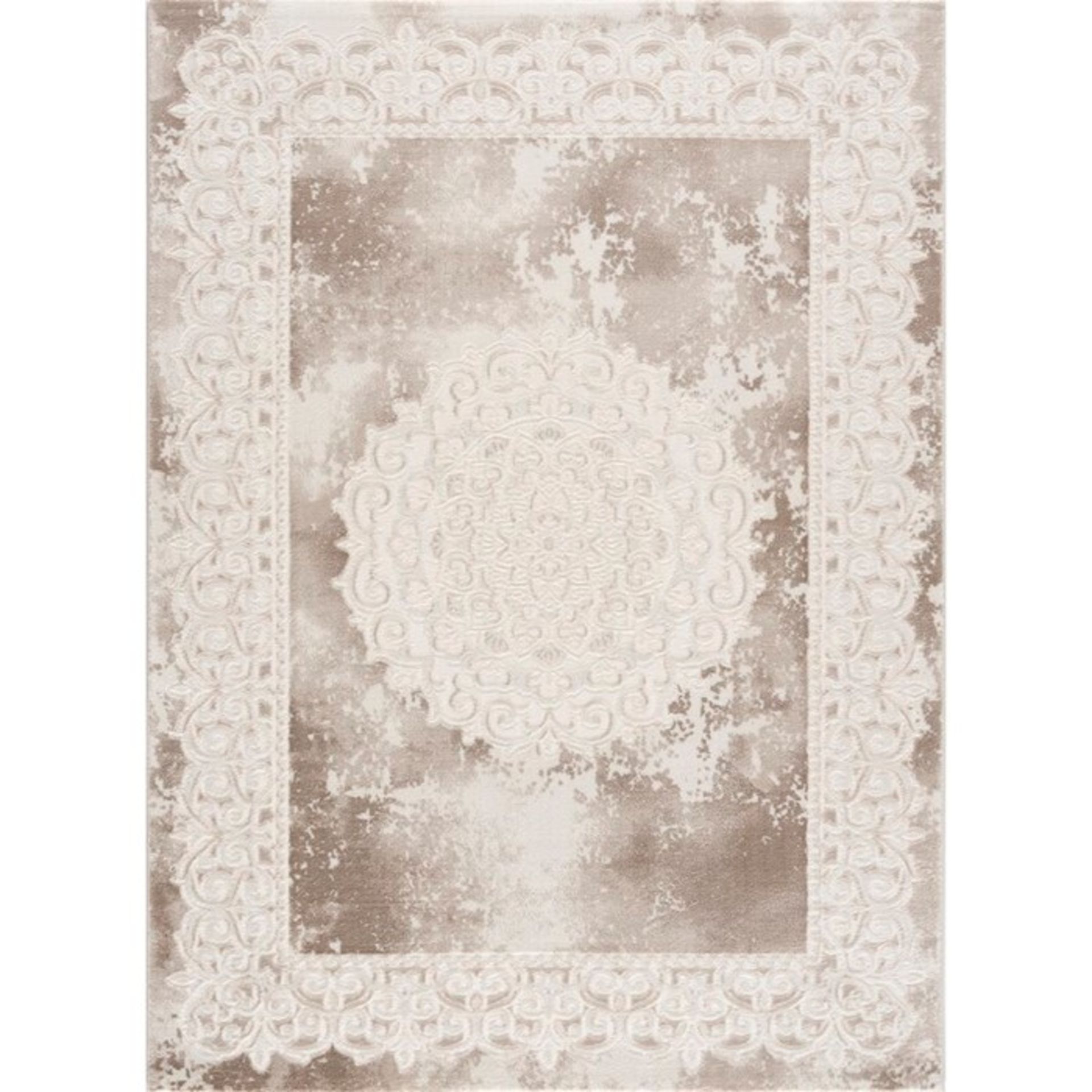 Lily Manor,Meadowbrook Flatweave Beige Rug RRP -£126.99 (19402/17 -WLDK2937)