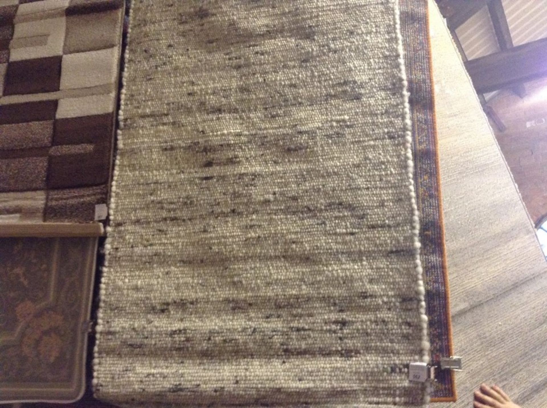 Broome Handwoven Grey/Beige Rug Rug Size: Rectangle 80 x 150 cm (HL7 - 4/38 -STFE1480.55577650)