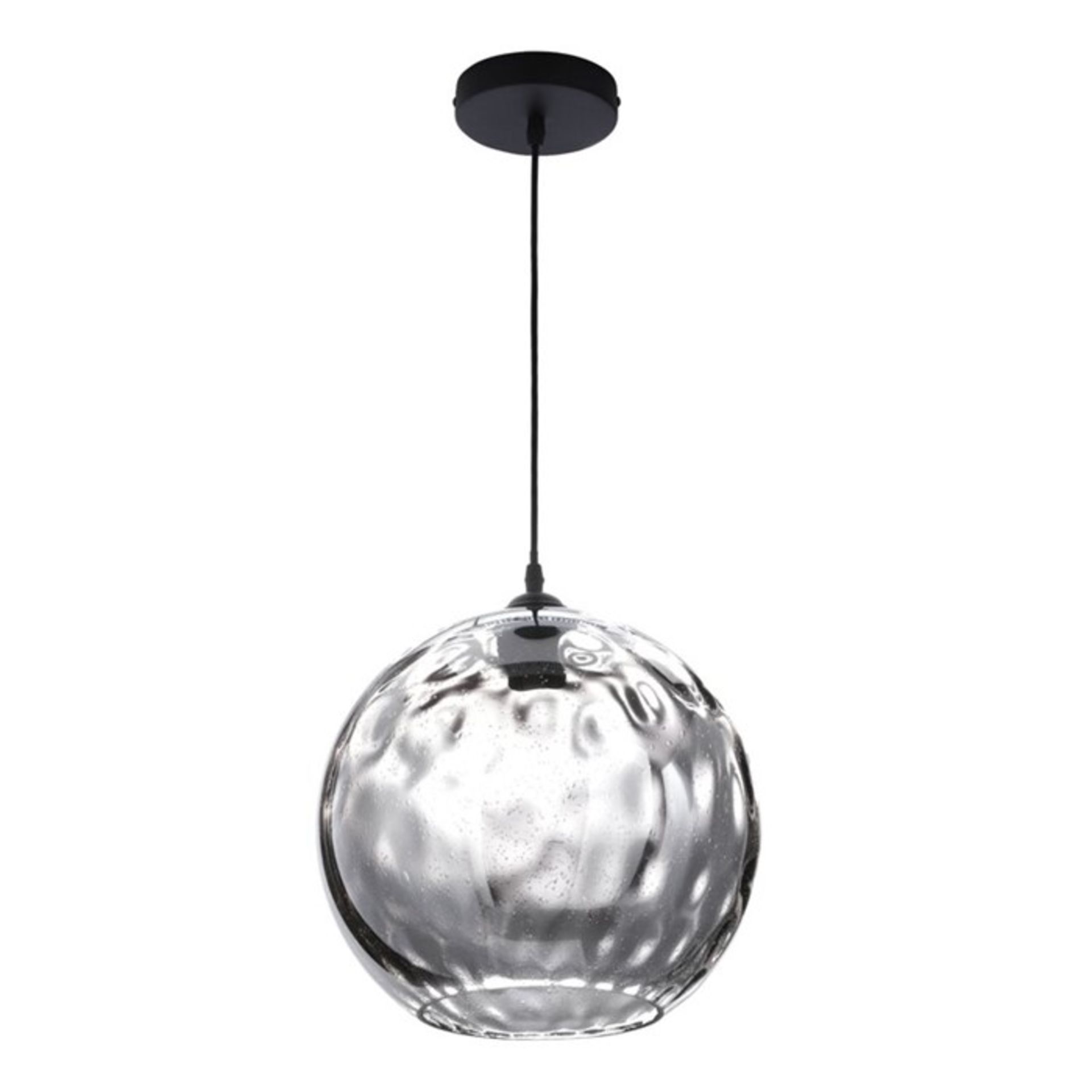 George Oliver, EmeraldCove 1-Light Globe Pendant (SMOKEY) - RRP £81.99 (BRLE2515 - 15931/4) 4C