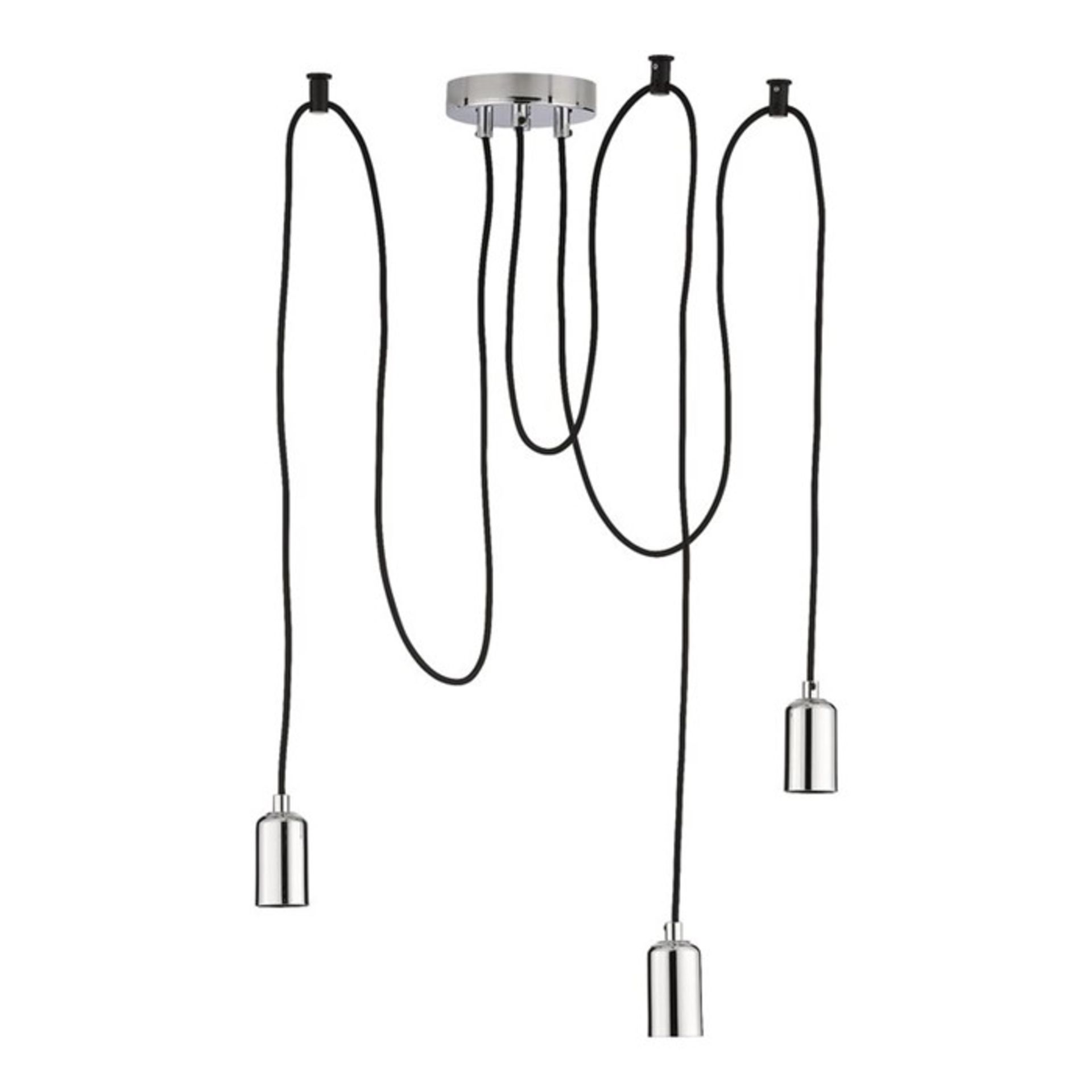 Williston Forge, Daphne 3-Light Cluster Pendant (CHROME) - RRP £35.99 (UEL10190 - 13780/18) 6D