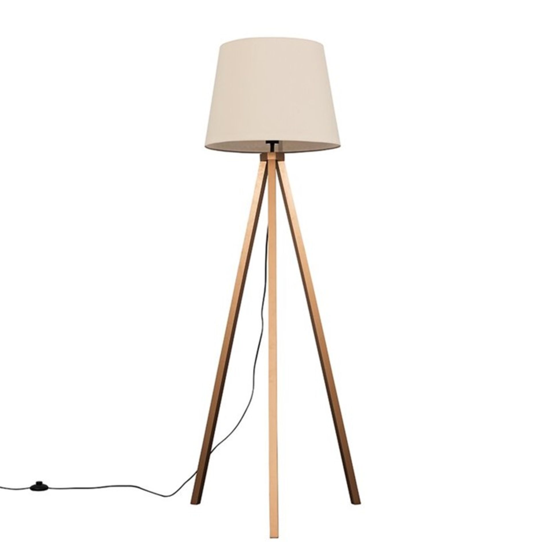 17 Stories, Bringfried 159cm Tripod Floor Lamp X2 (GREY)(NO SHADE) - RRP £108.2 (MSUN7778 - 21072/4)