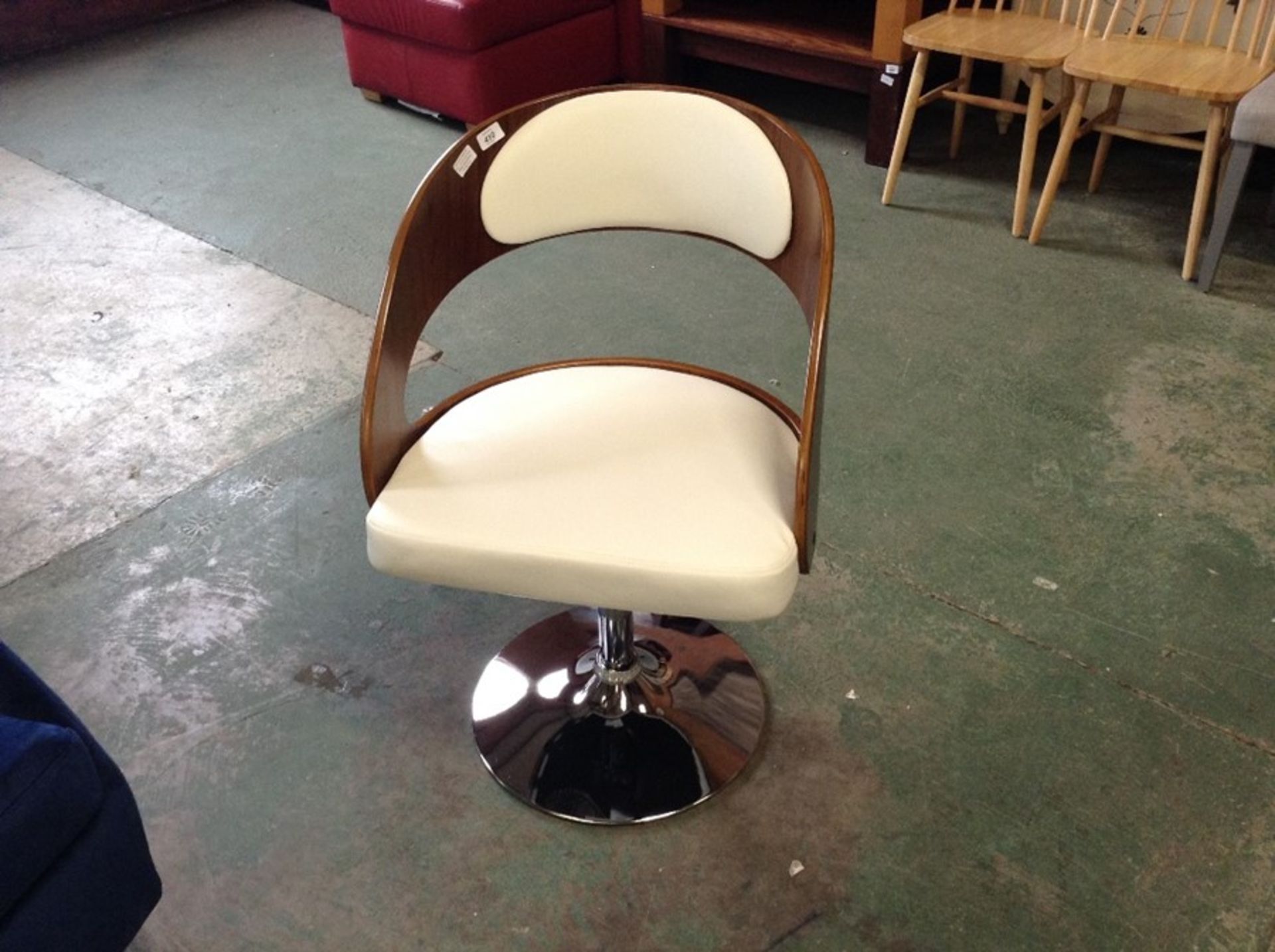 Julie Solid Walnut Upholstered Dining Chair HL7 - 11/22PHDE1559.8690757 - Image 2 of 2