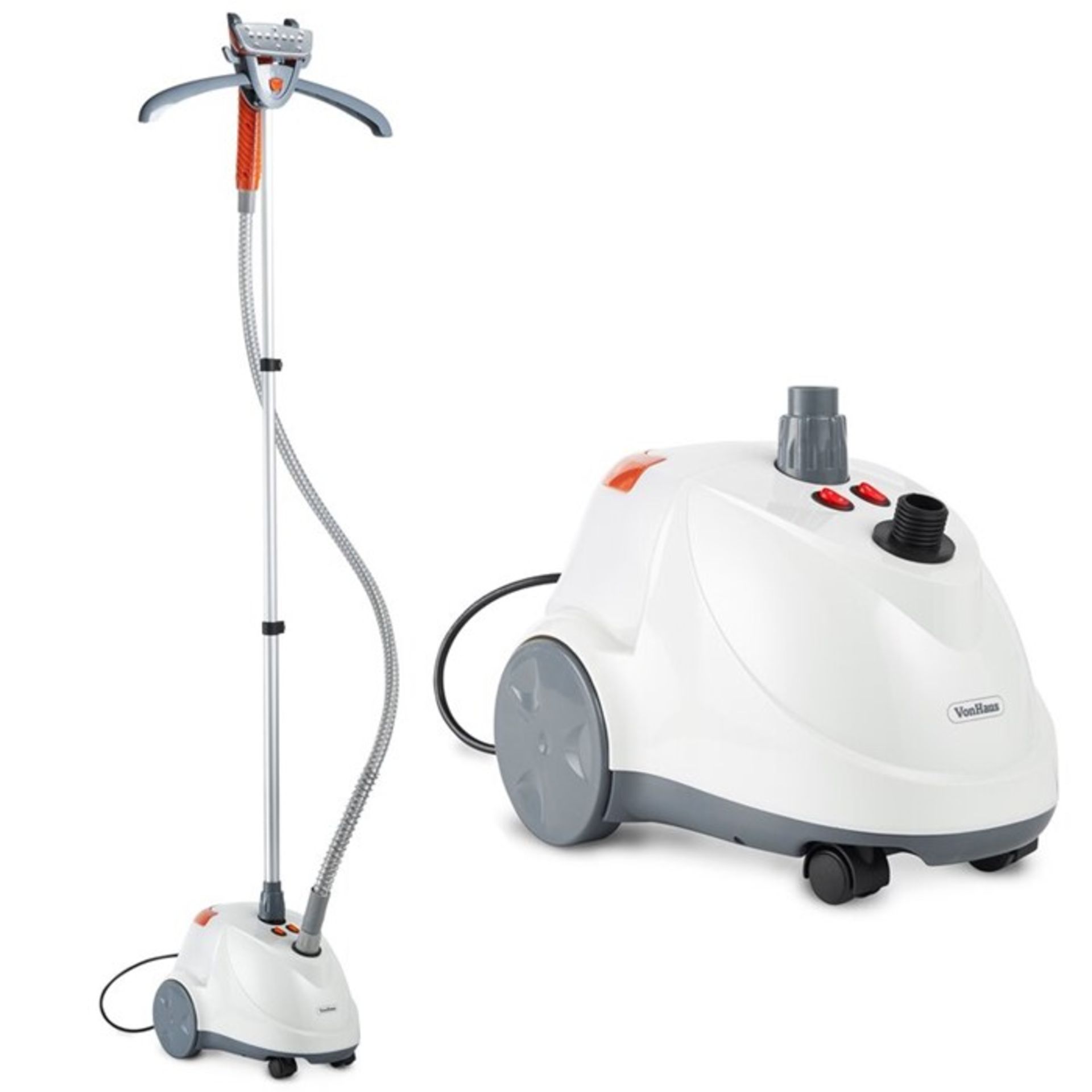 VonHaus, VonHaus Upright 1600W Garment Steamer - RRP £48.99 (VONH1277 - 15435/8) 1A