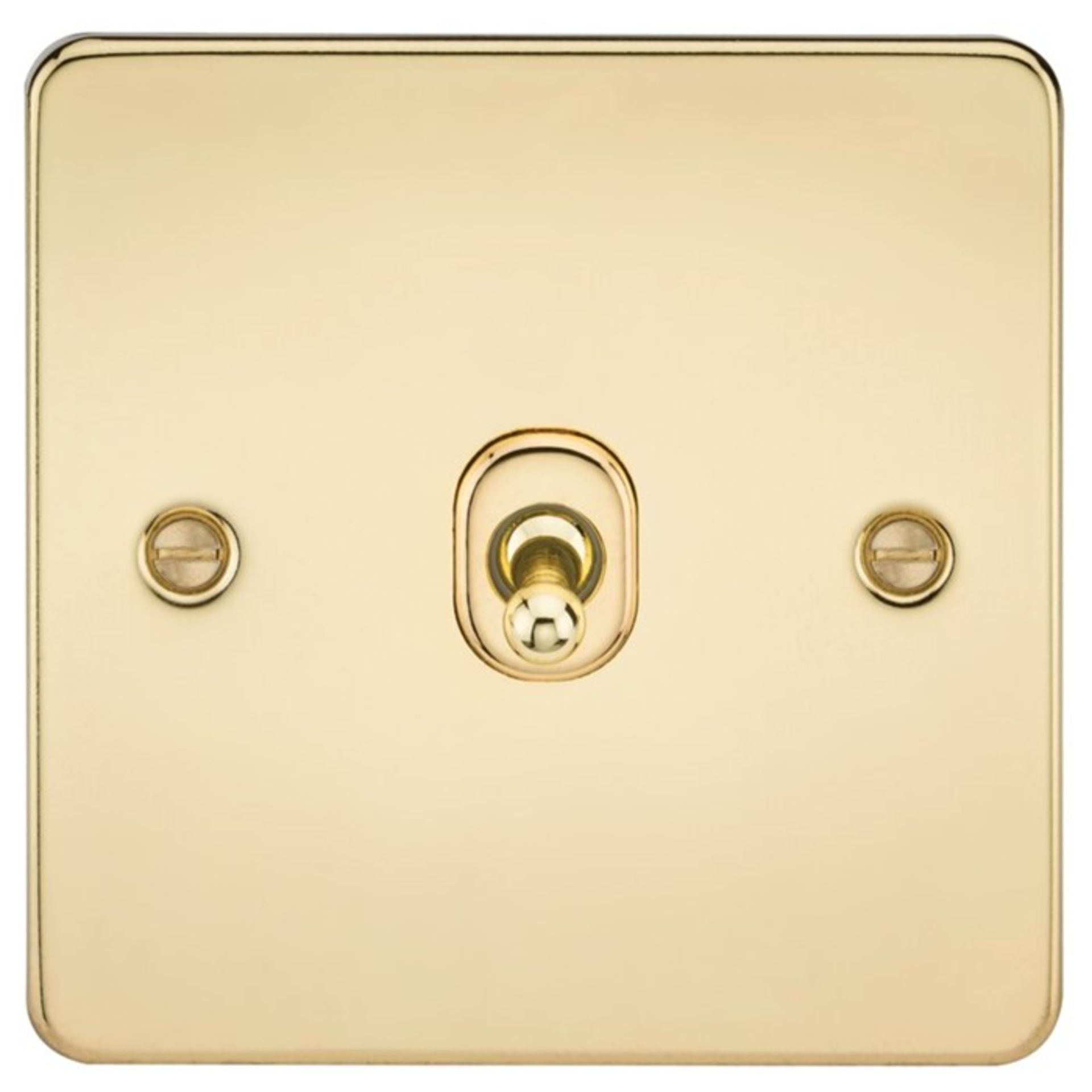 Bel Étage, Flat Plate Wall Mounted Light Switch (POLISHED BRASS) - RRP £21.99 (BLET8599 - 15435/