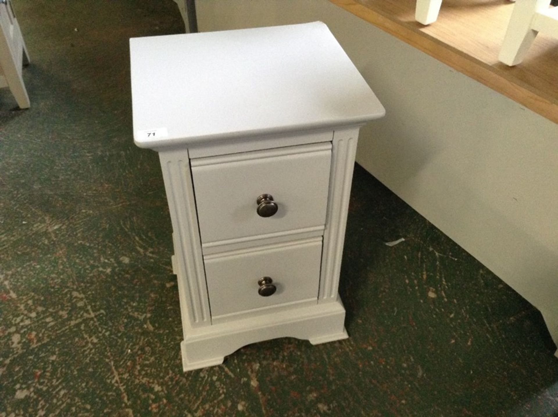 Banbury Grey Painted Small Bedside Table(DAMAGE) (I15 -BP-SBSC-G)