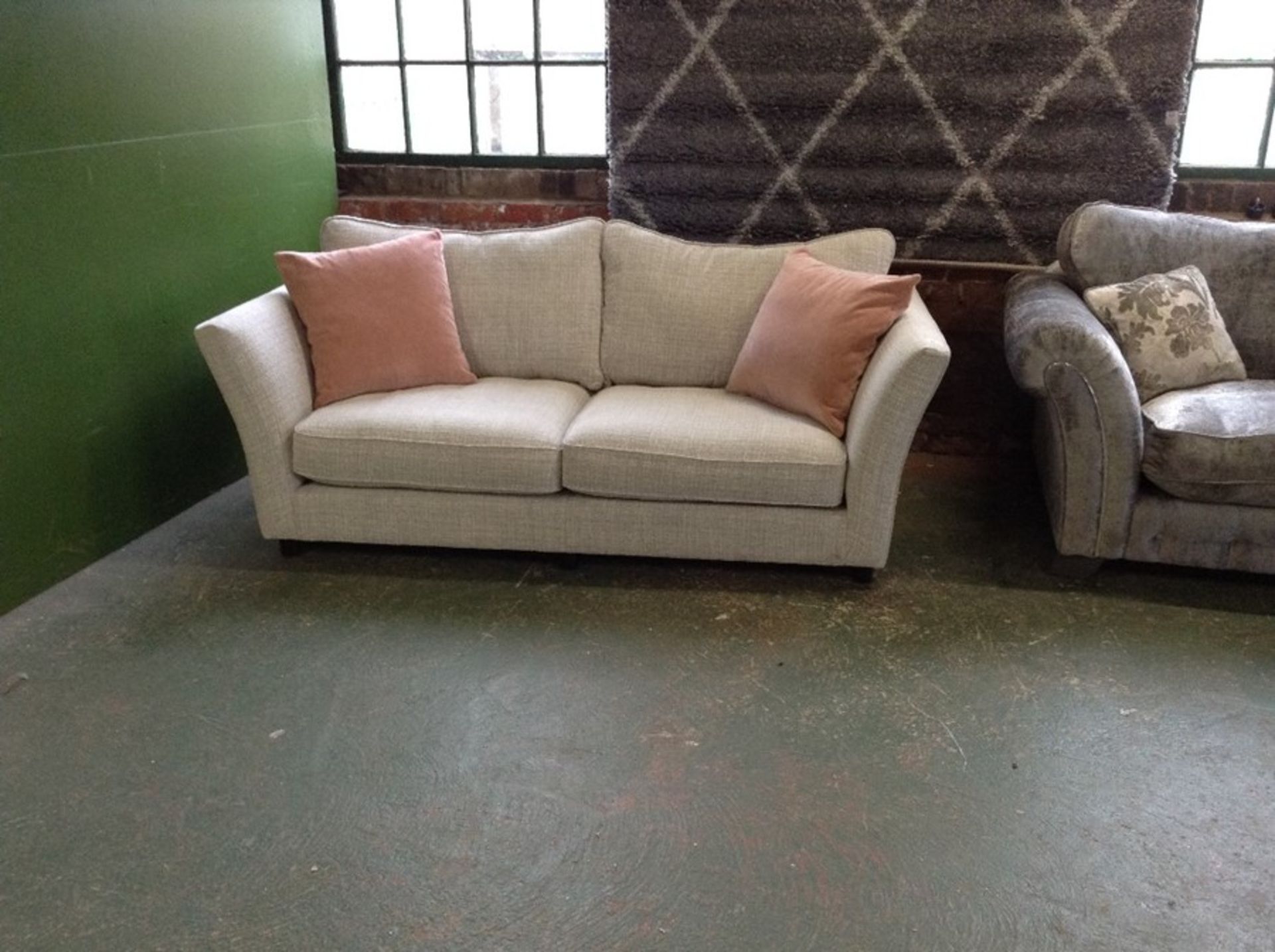 GREY FABRIC 3 SEATER SOFA HH22-718072