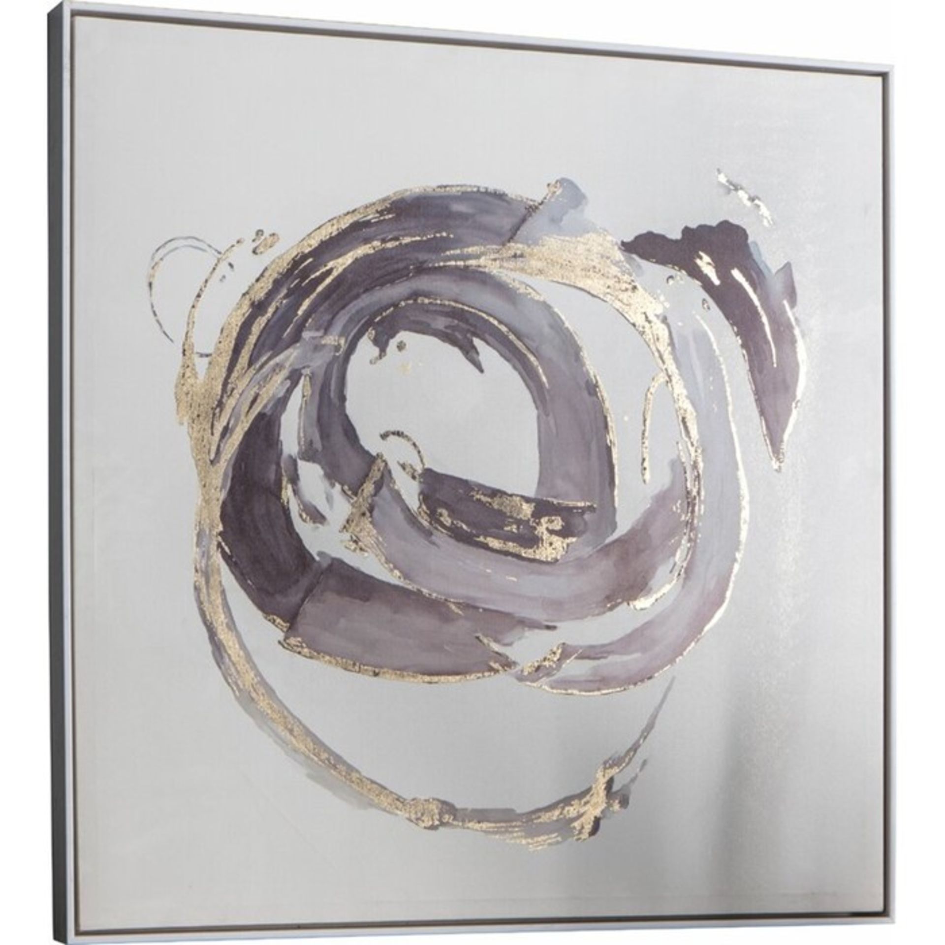 East Urban Home, 'Opal Abstract' Framed Watercolour Painting Print on Canvas - RRP £104.99 (HADO1257