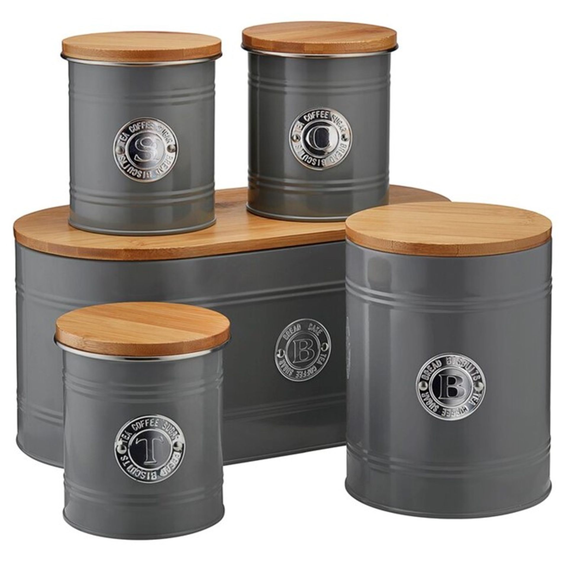 Cooks Professional, Food Storage Container Set (GREY) - RRP £43.99 (EWEB1235 - 21081/18) 2F