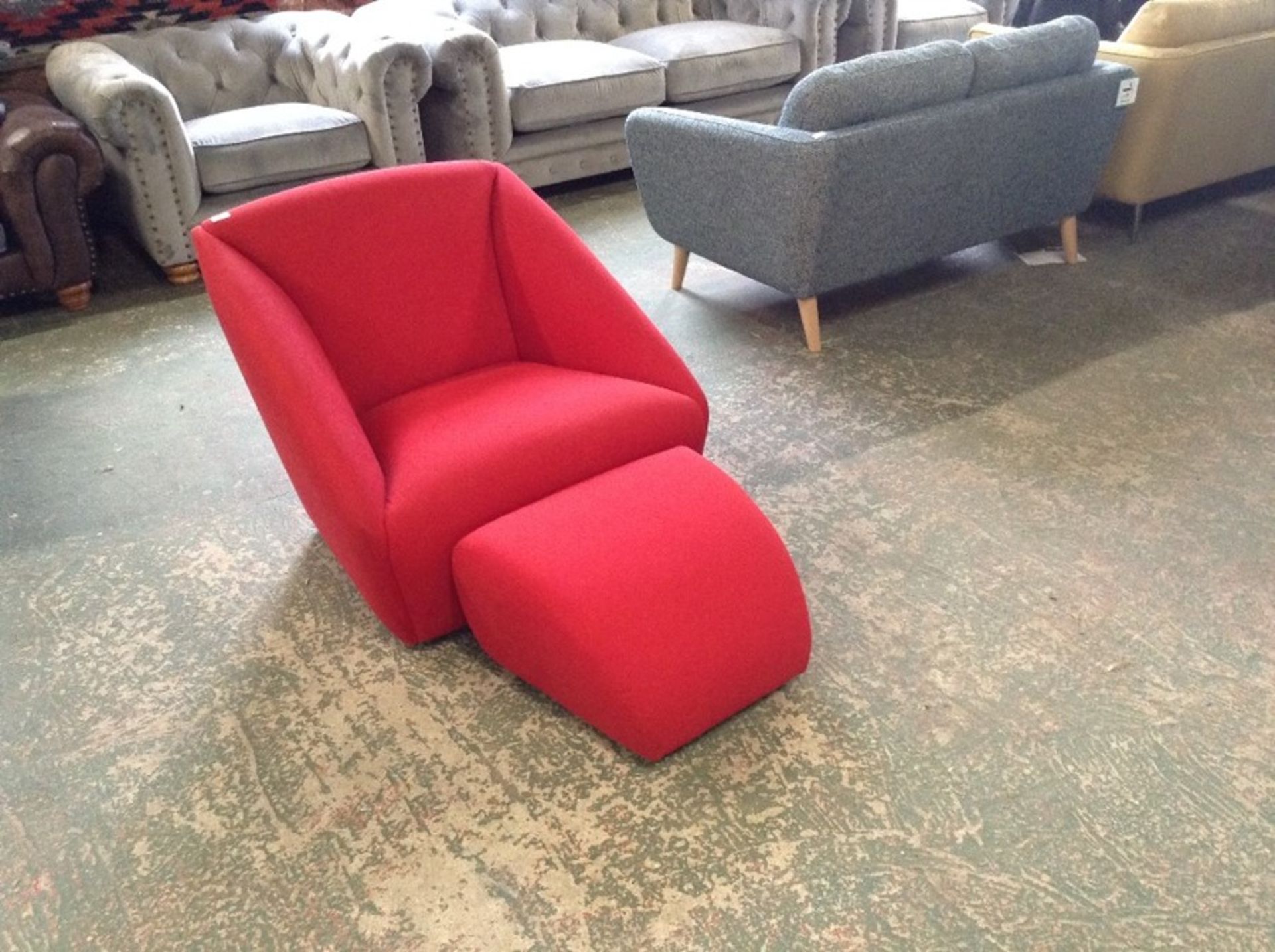 RED ENVELOPE  SWIVELLING CHAIR (SFL1231)RED ENVELOPE STOOL (SFL1232)