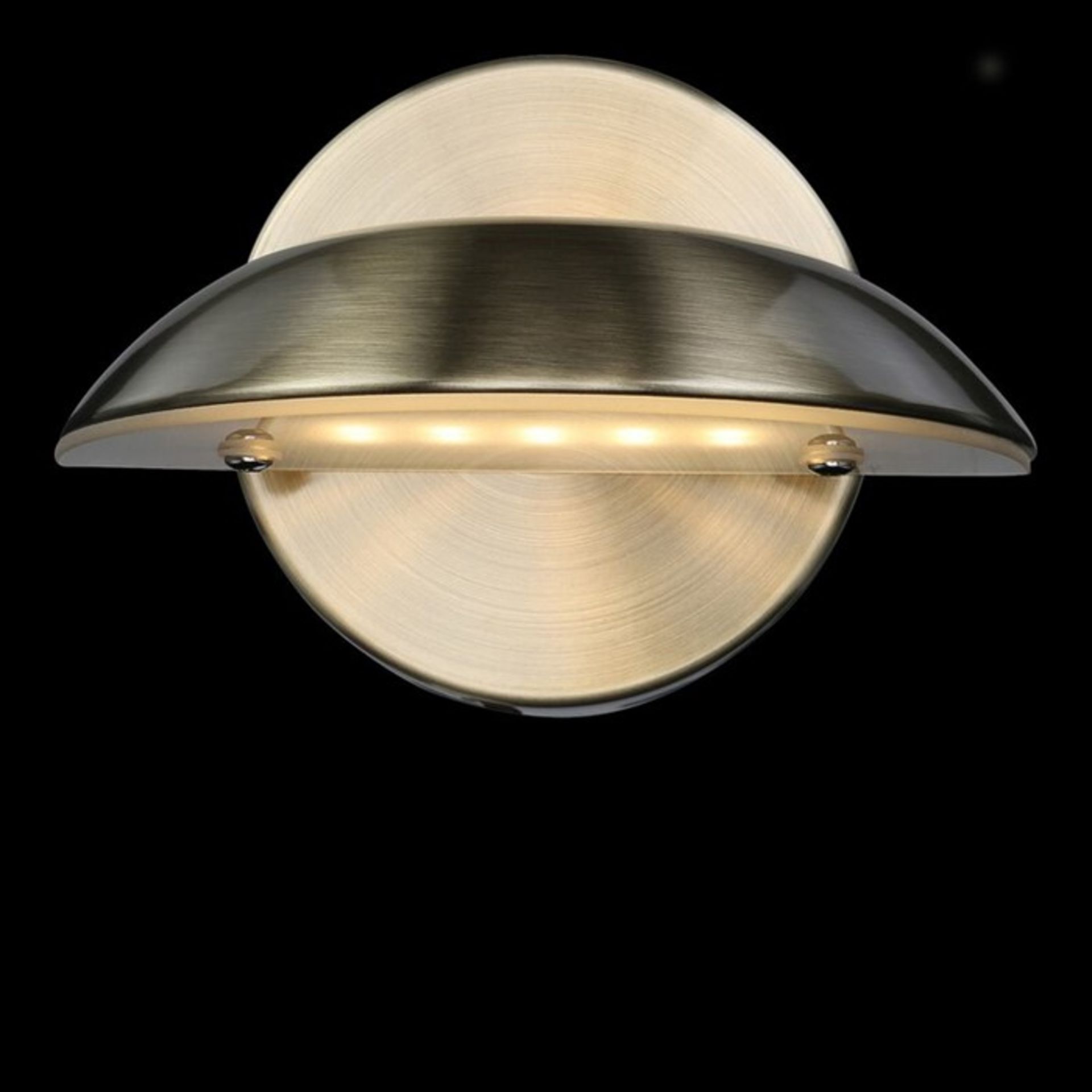 Home Essence, 2-Light LED Flush Mount (ANTIQUE BRASS) - RRP £39.99 (QGL5149 - 17435/56) 6C