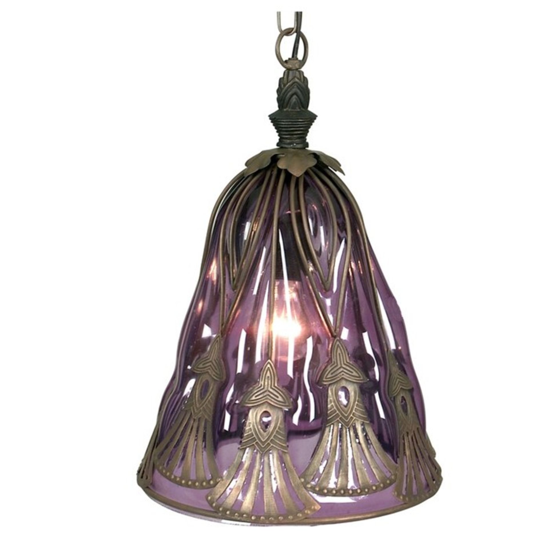 Naeve Leuchten, Oriental 1 Light Mini Pendant (GREEN) - RRP £75.26 (NAVE1221 - 4069/32) 5D