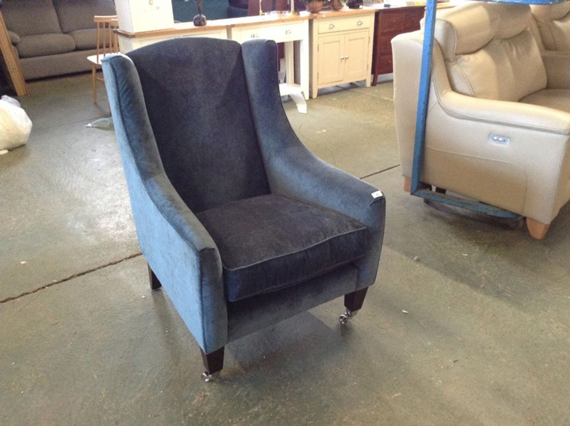 TEAL FABRIC ACCENT CHAIR TR002135 W00880048