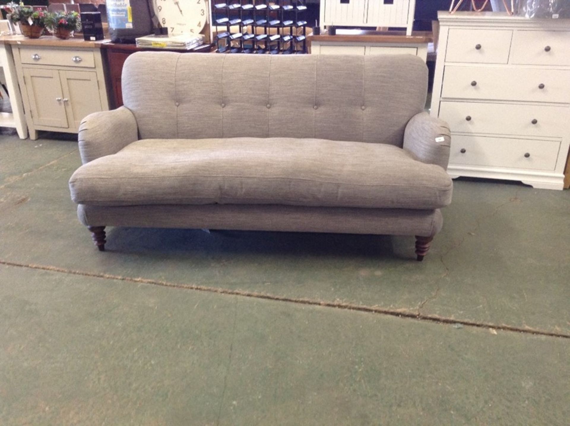 GREY FABRIC 2 SEATER SOFA HH25-