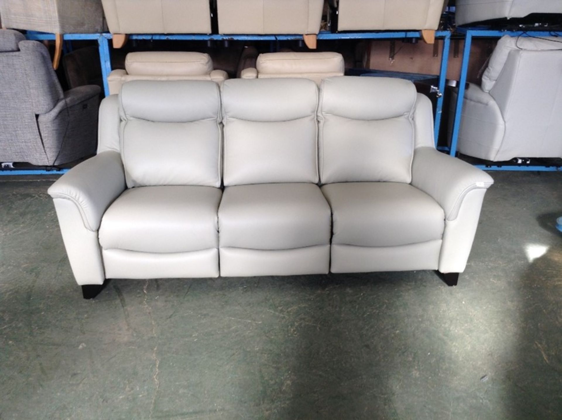 OFF WHITE ELECTRIC RECLINING 3 SEATER TR002129 W00