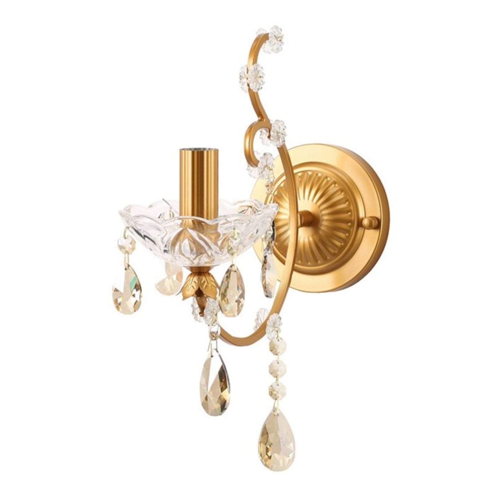 Maytoni Chandeliers, Rene 1-Light Candle Wall Light (GOLD) - RRP £66.99 (MYMC1099 - 12317/10) 6E