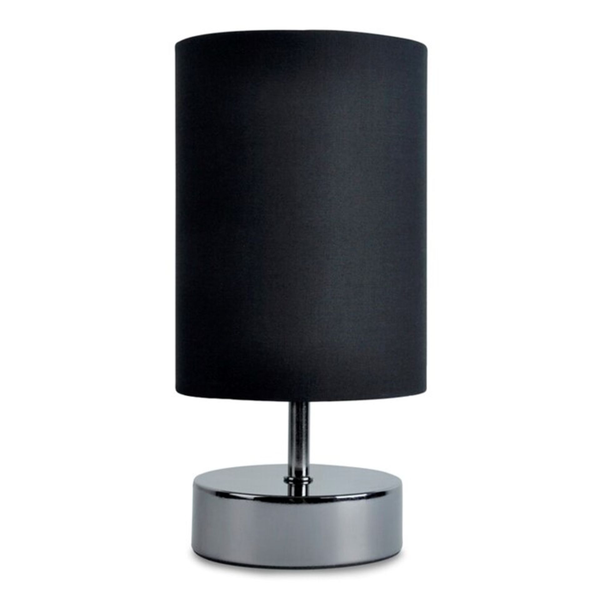 17 Stories, Moten 26cm Table Lamp SET OF 2 (CHROME BASE / BLACK SHADE ) - RRP £25.99 (MSUN4621.