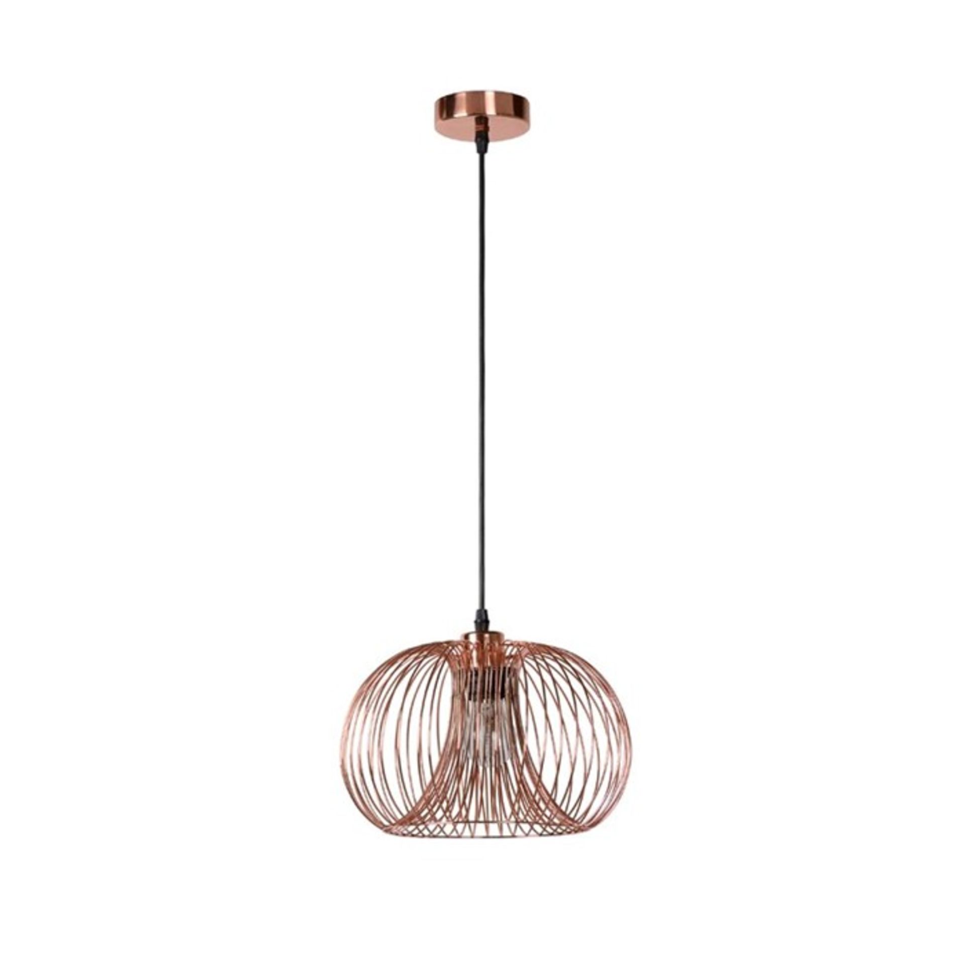 Lucide, Vinti 1-Light Geometric Pendant (COPPER COLOURED) - RRP £45.99 (LCDE1088 - 16577/42) 5D