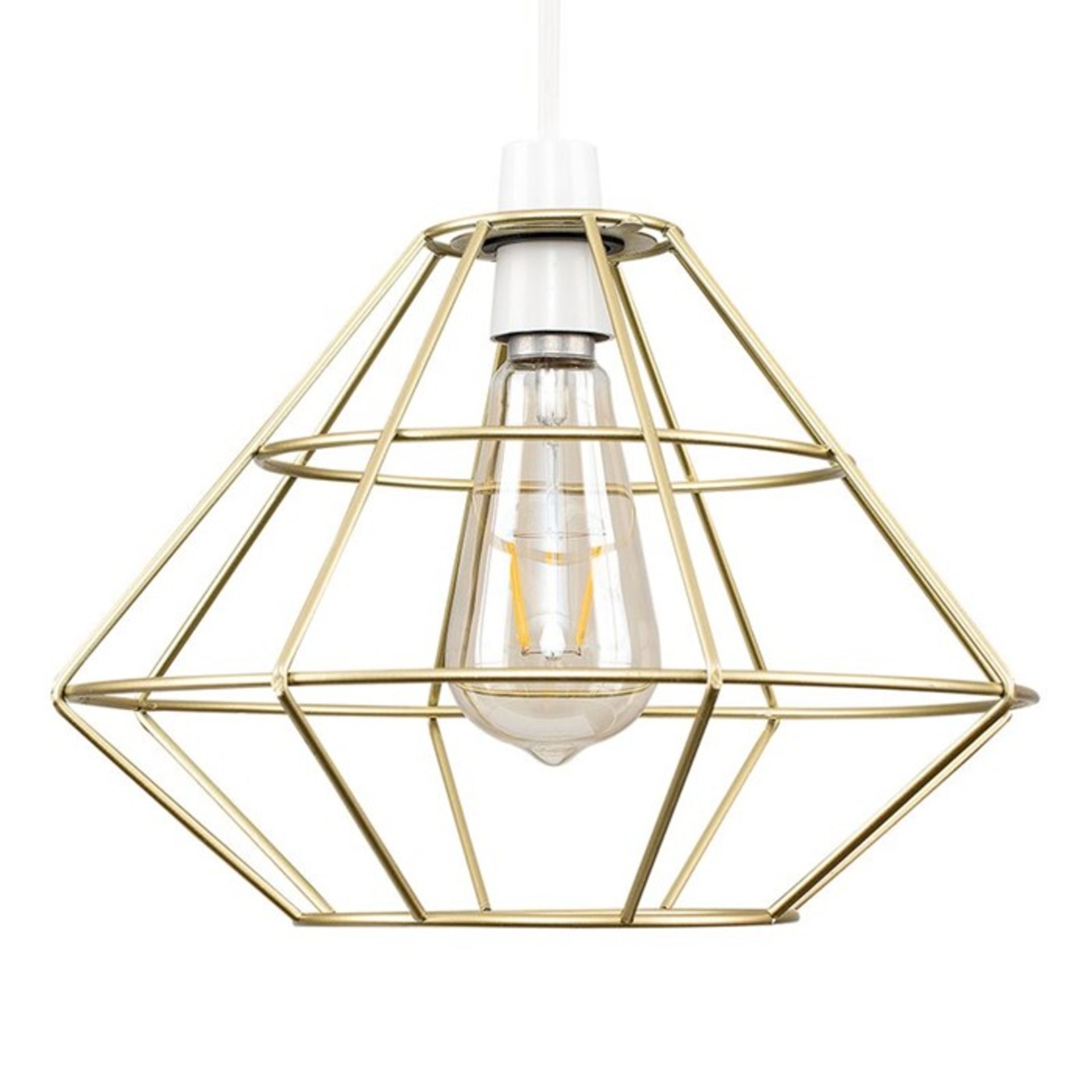 Norden Home, 30cm Metal Novelty Pendant Shade (GOLD / SHADE ONLY) - RRP £21.99 (MSUN3256.
