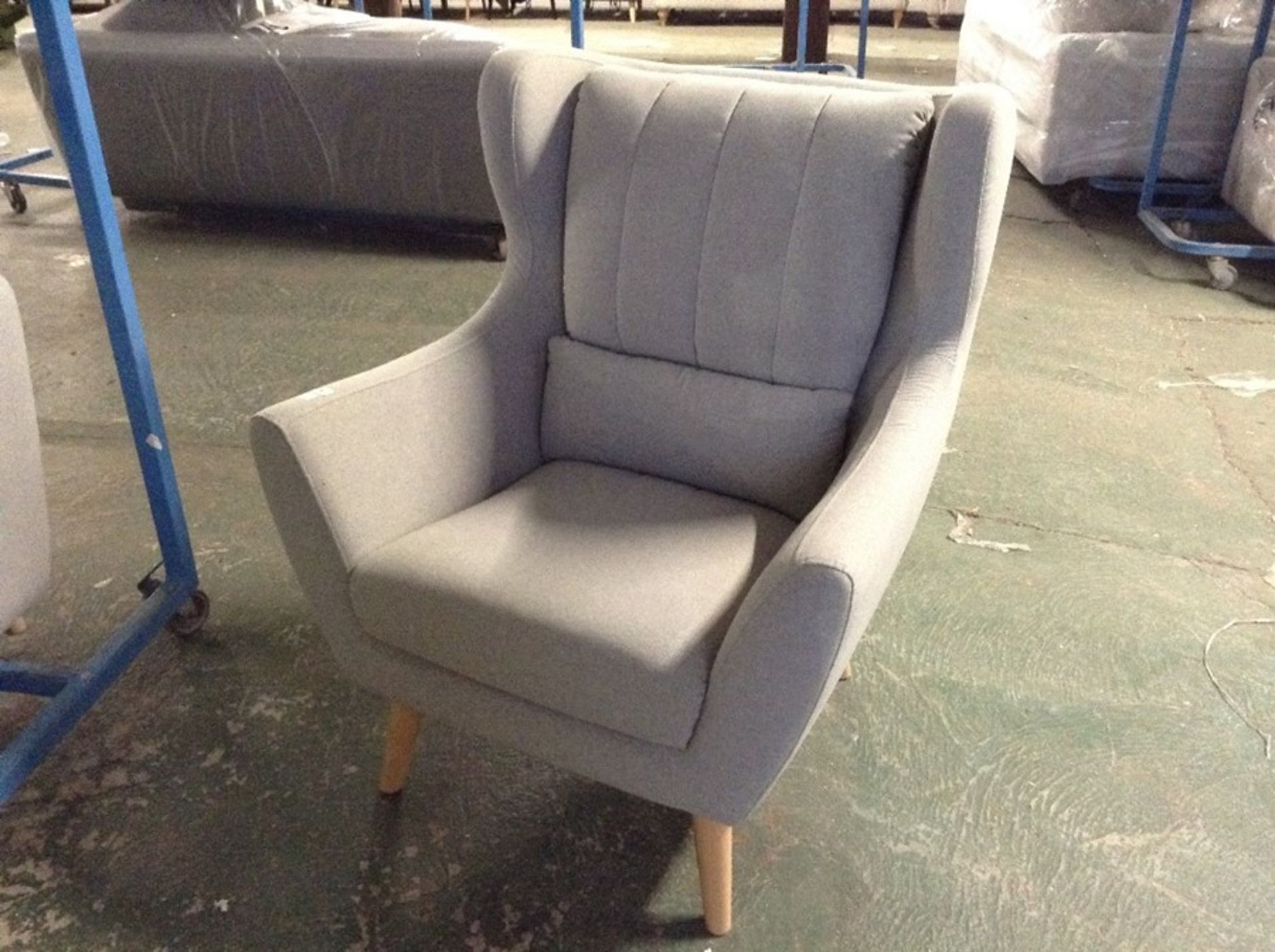 REBECCA CHAIR SHETLAND LIGHT GREY SFL1191