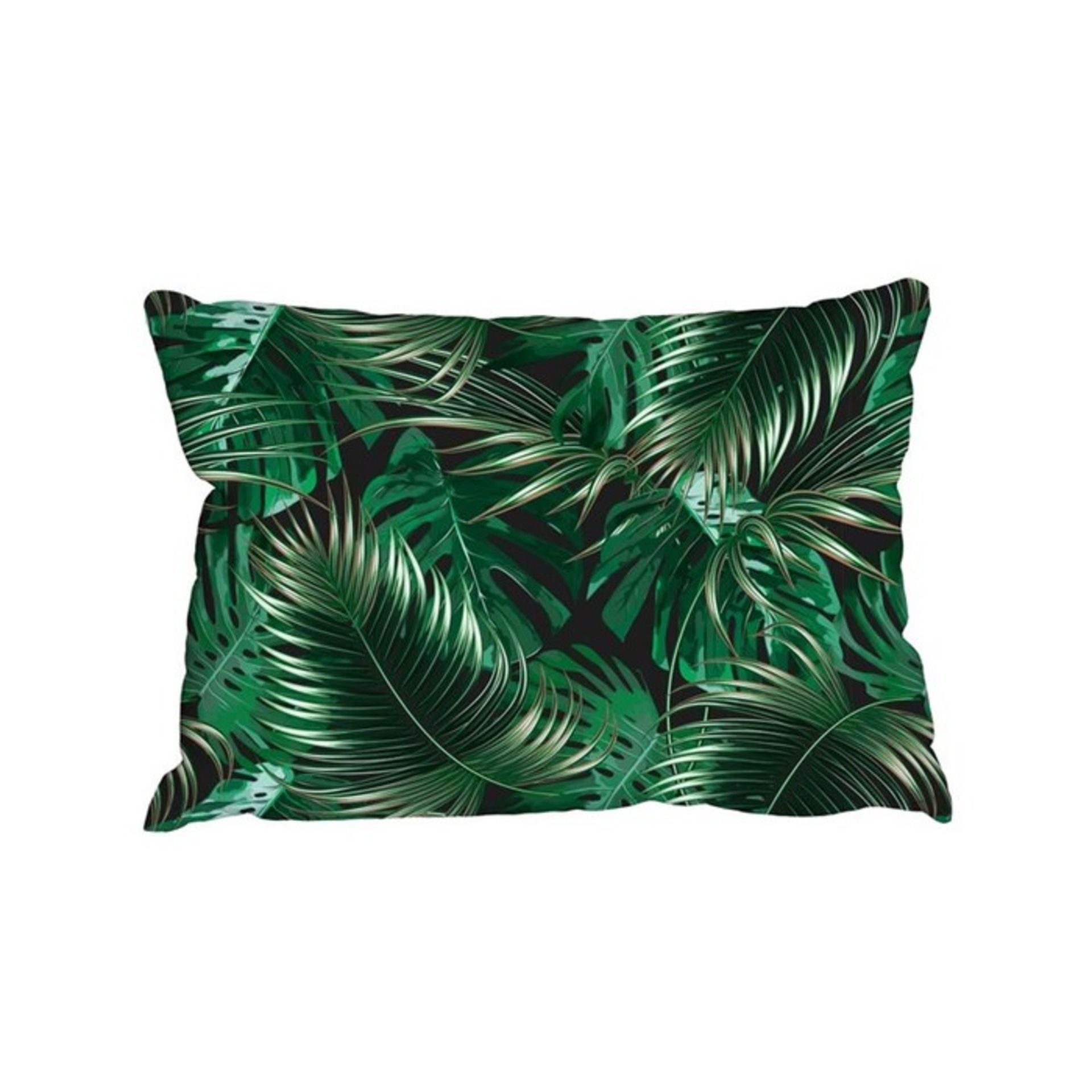 Bay Isle Home, Nassau Tropical Palm Leaves Cotton Cushion X2 - RRP £26.99 (HOKD9512.30829823 - HL9 -