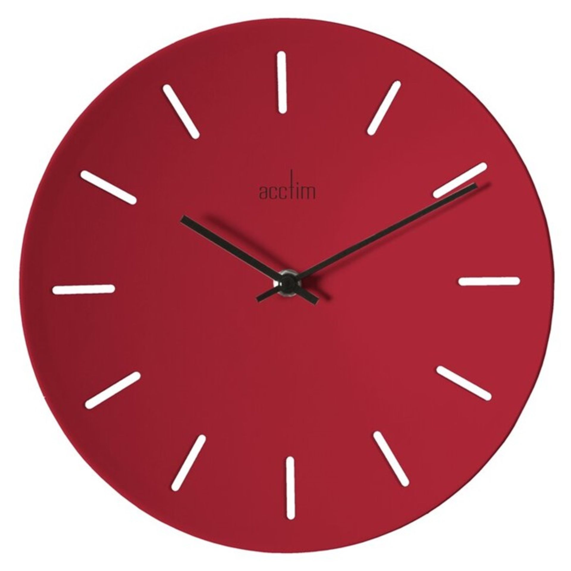 Acctim, Majken 15.4cm Wall Clock (RED) - RRP £25.99 (AKTM1140.59247361 - HL9 - 8/28) 4B