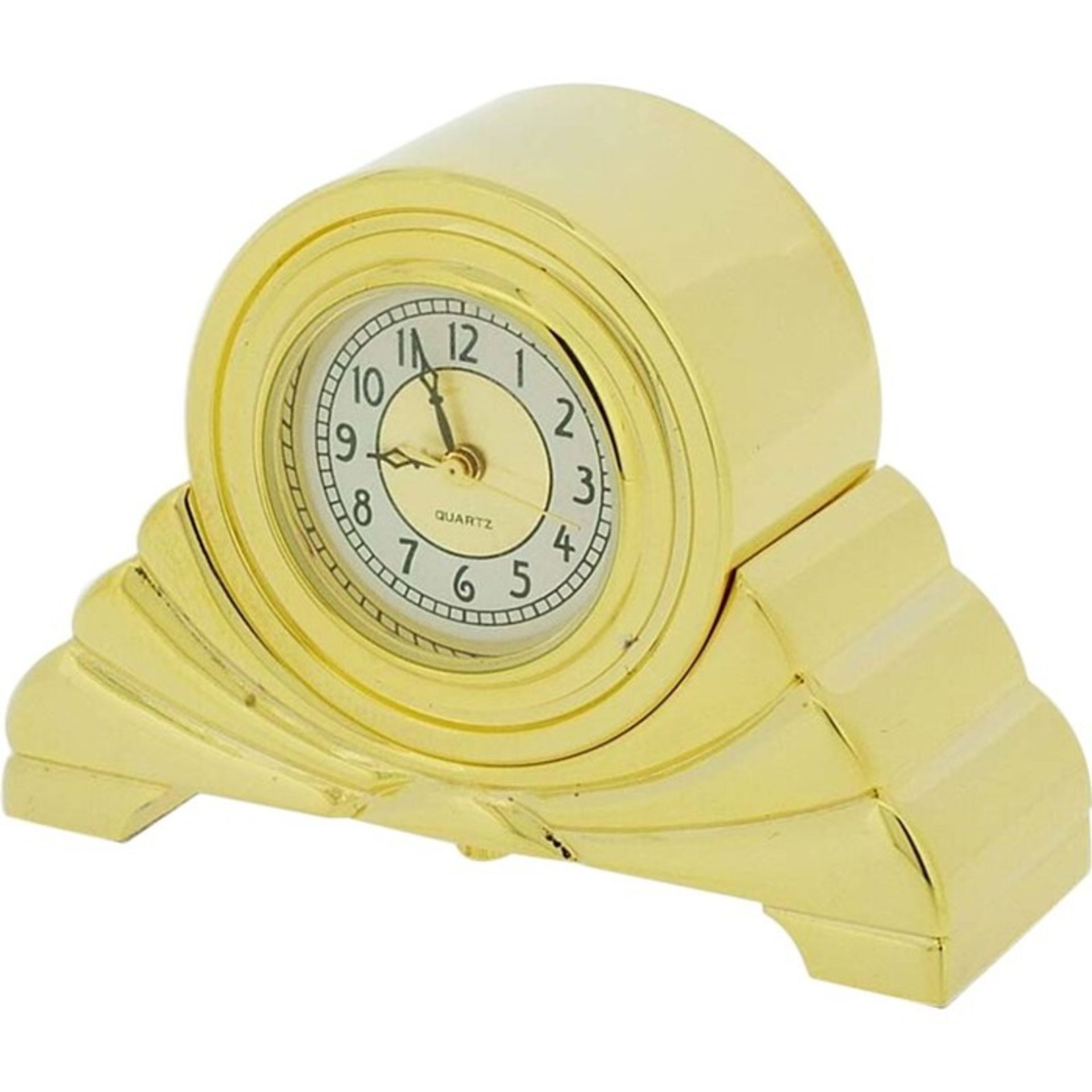 Happy Larry, Mantel Clock (GOLD / 3.6cm H x 5.1cm W x 1.6cm D ) - RRP £33.95 (IPCK1175.15359505 -