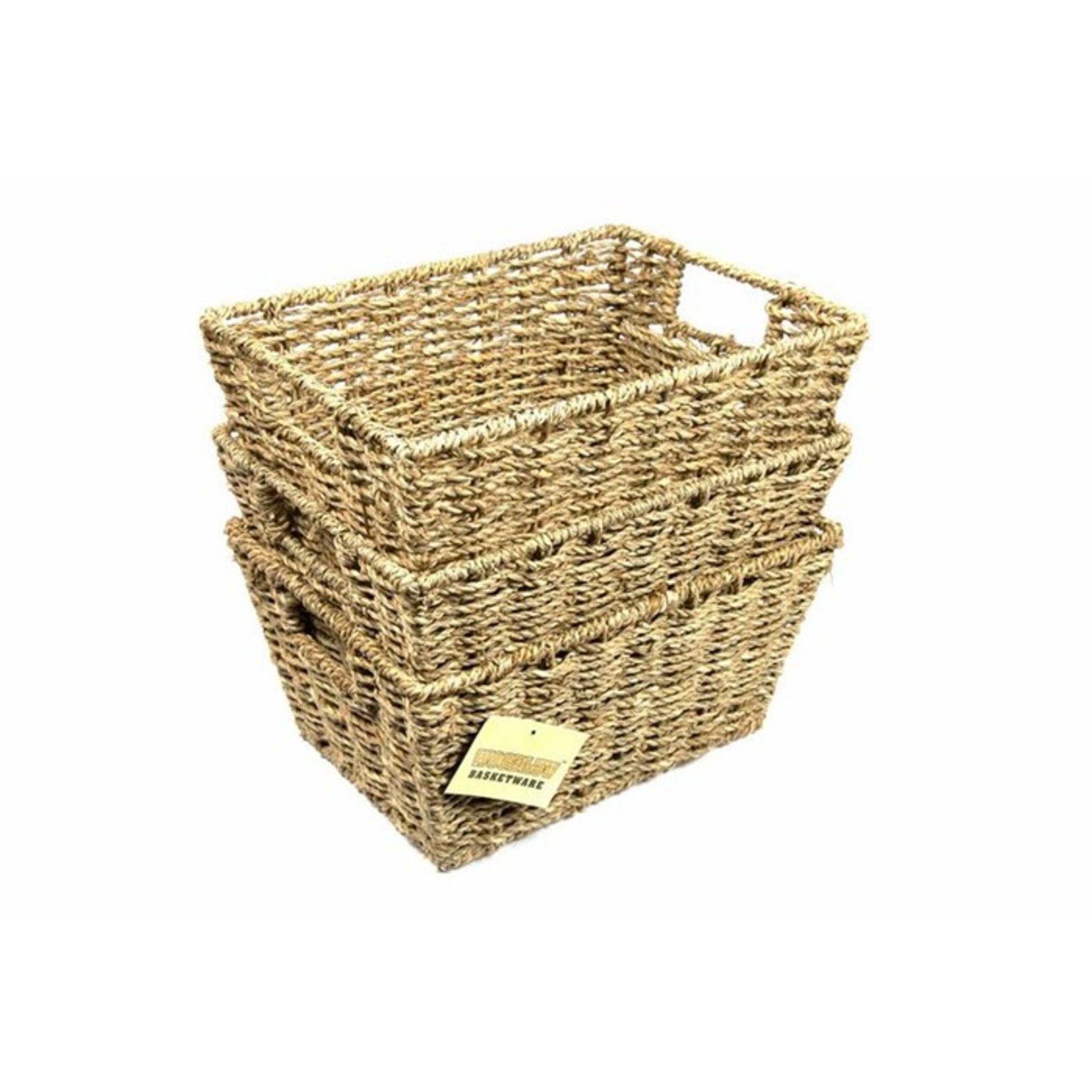 Brambly Cottage, Seagrass Basket X3 - RRP £31.99 (WDLV1103.14663133 - HL9 - 4/56) 4I