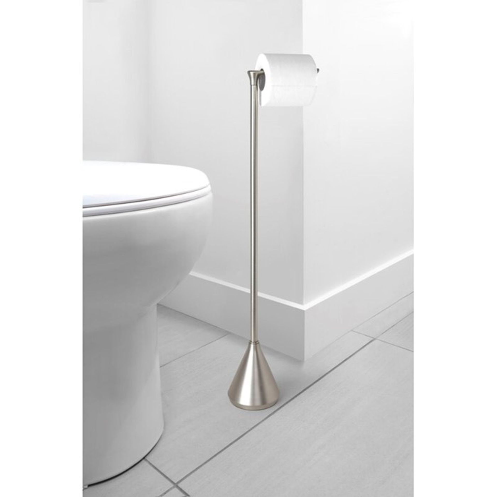 Umbra, Pinnacle Free-standing Toilet Roll Holder with Weighted Base - RRP £27.99 (UMBA1061.