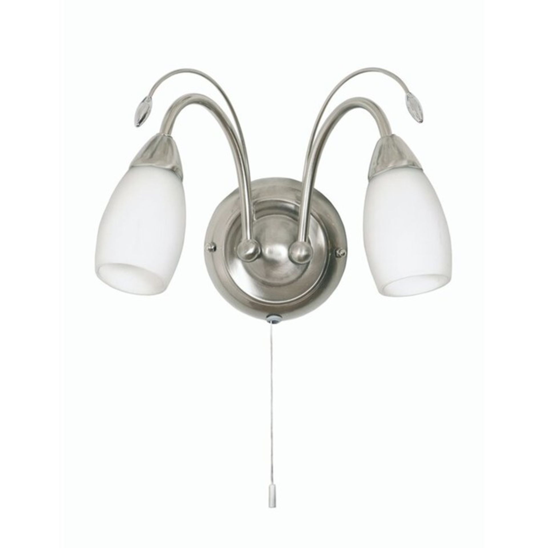 ClassicLiving, Bradwood 2-Light Armed Sconce (ANTIQUE CHROME) - RRP £38.99 (HAZL9480.17391293 -