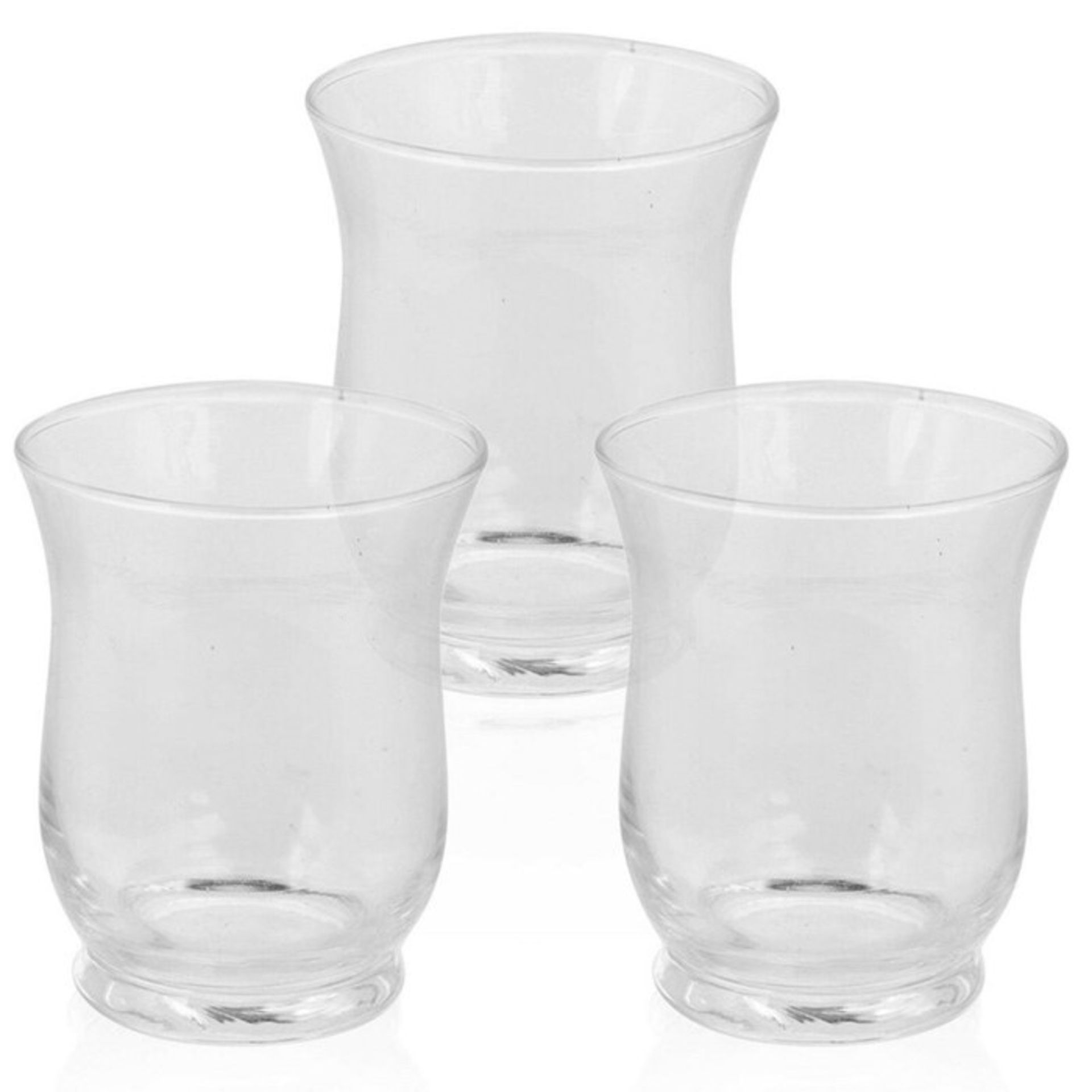 Symple Stuff, Glass Hurricane (SET OF 3)(MINATURE) - RRP £14.99 (URBL2686.39862685 - HL9 - 3/24) 2F