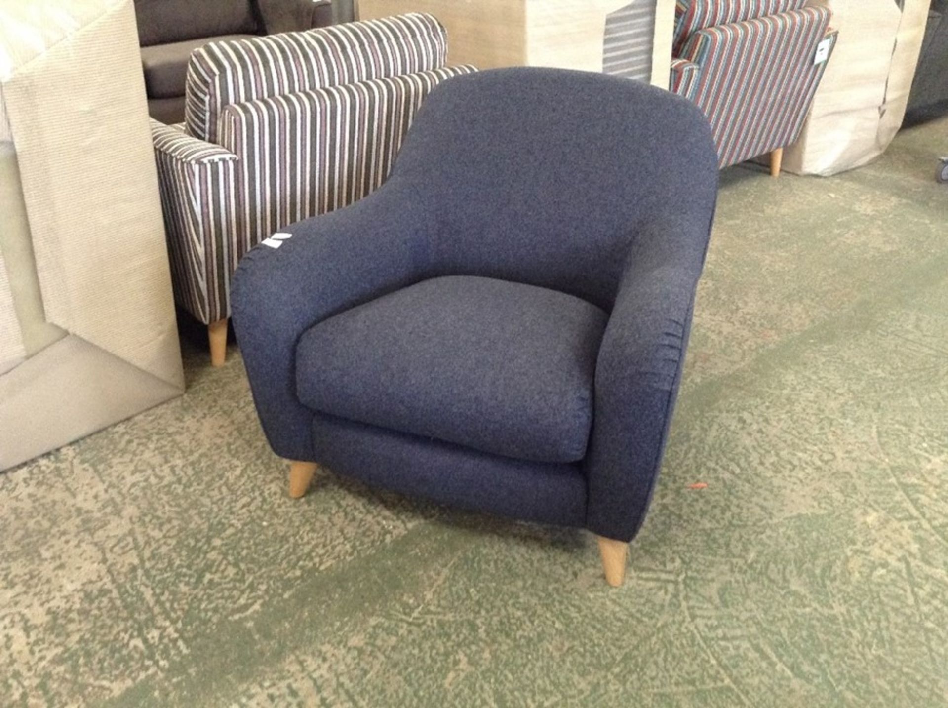 JOPLIN MOONS WOOL COBALT CHAIR (SFL2009)